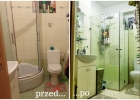 łazienka przed i po remoncie