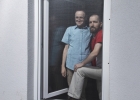 Jacek i Mateusz w oknie
